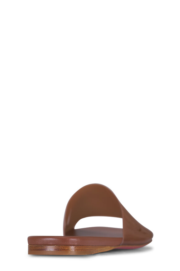 Amina Muaddi Bianca Latte Glass Flat - view 5