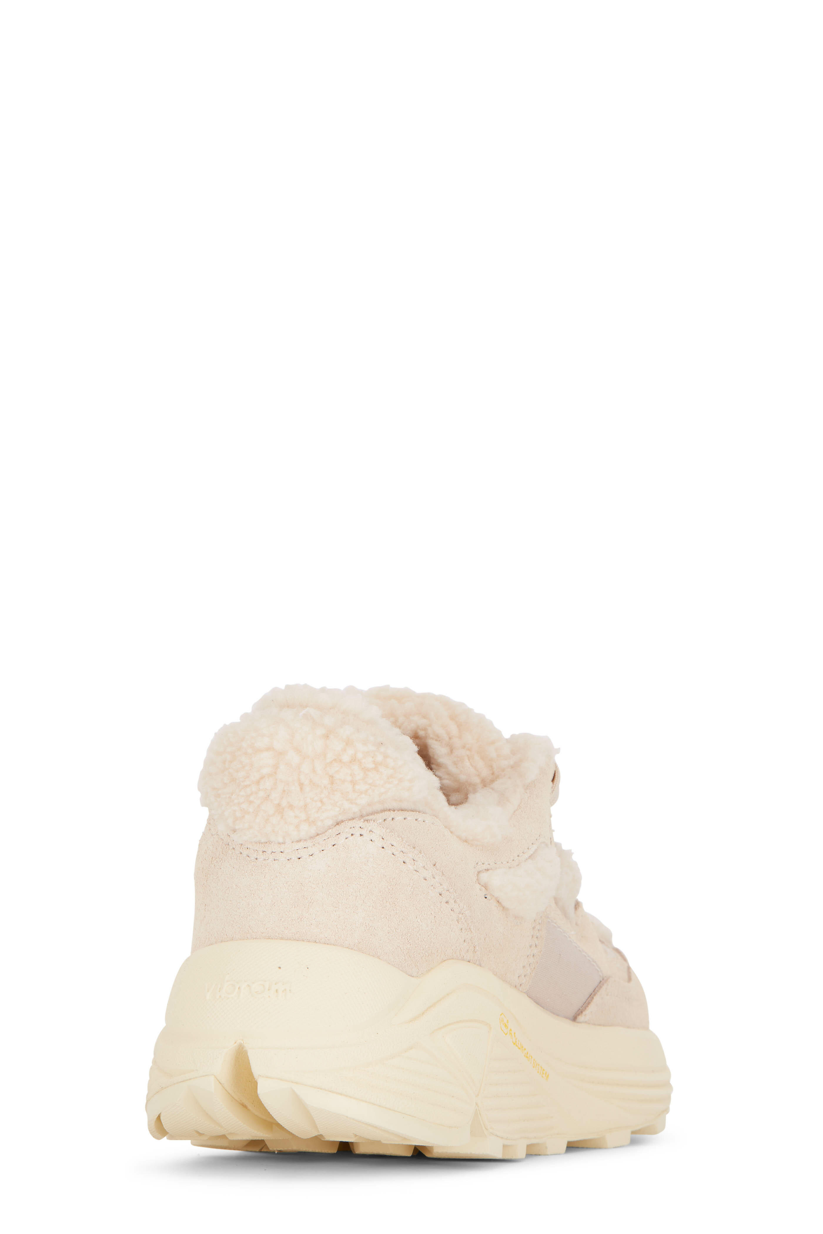 Brandblack - Aura 13 Cream Faux Shearling Running Sneaker