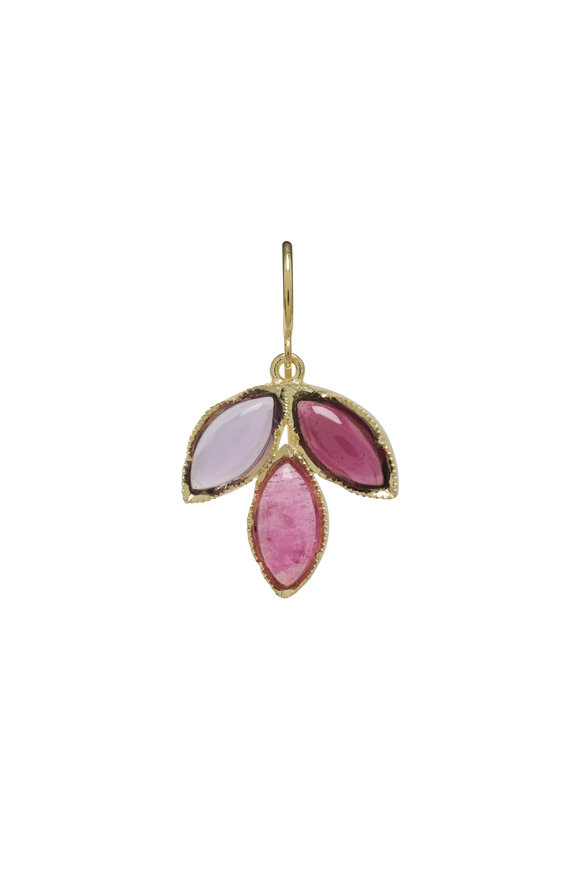 Irene Neuwirth - Tourmaline, Rose De France & Garnet Earrings