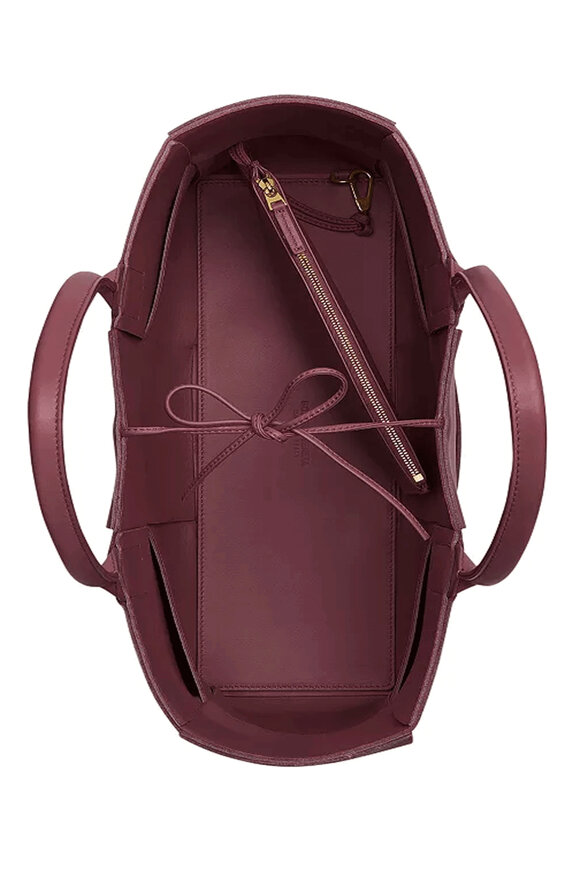 Bottega Veneta Medium Arco Woven Leather Tote in Barolo - view 2