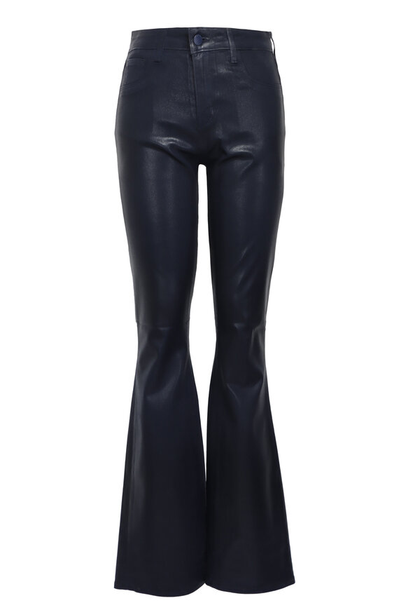 L'Agence Selma Deep Midnight Coated High Rise Bootcut Jean - view 1