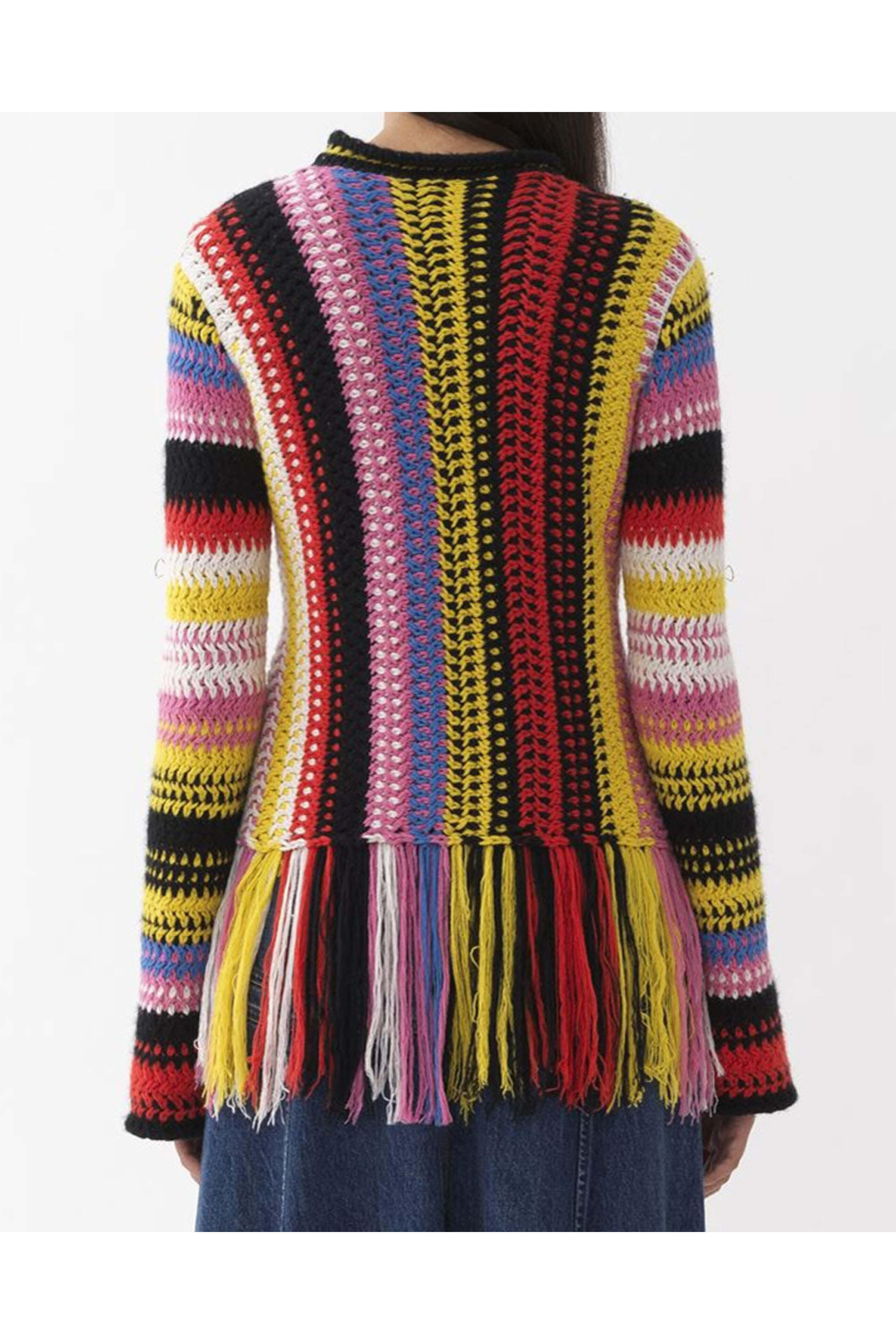 Chloé - Multicolor Fringe Knit Top