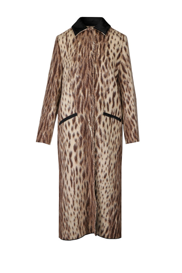 Forte Forte Royal Leopard Print Jacquard Coat - view 1
