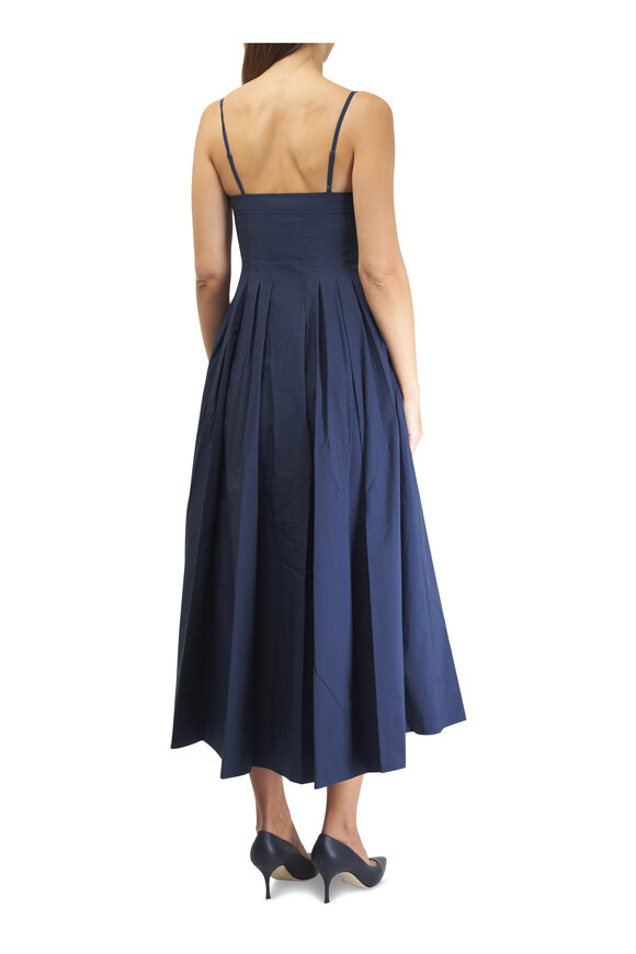 Jonathan Simkhai - Kittiya Midnight Poplin Midi Dress