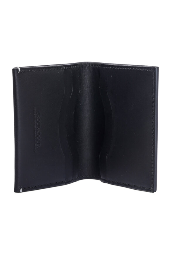 Troubadour - Black Slim Leather Wallet 