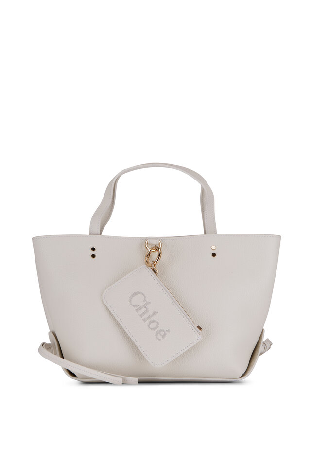 Mytheresa launches a Customizable Chloé C mini bag - womens see by chloe -  Chloe Mantella Beige In Cotone E Lana