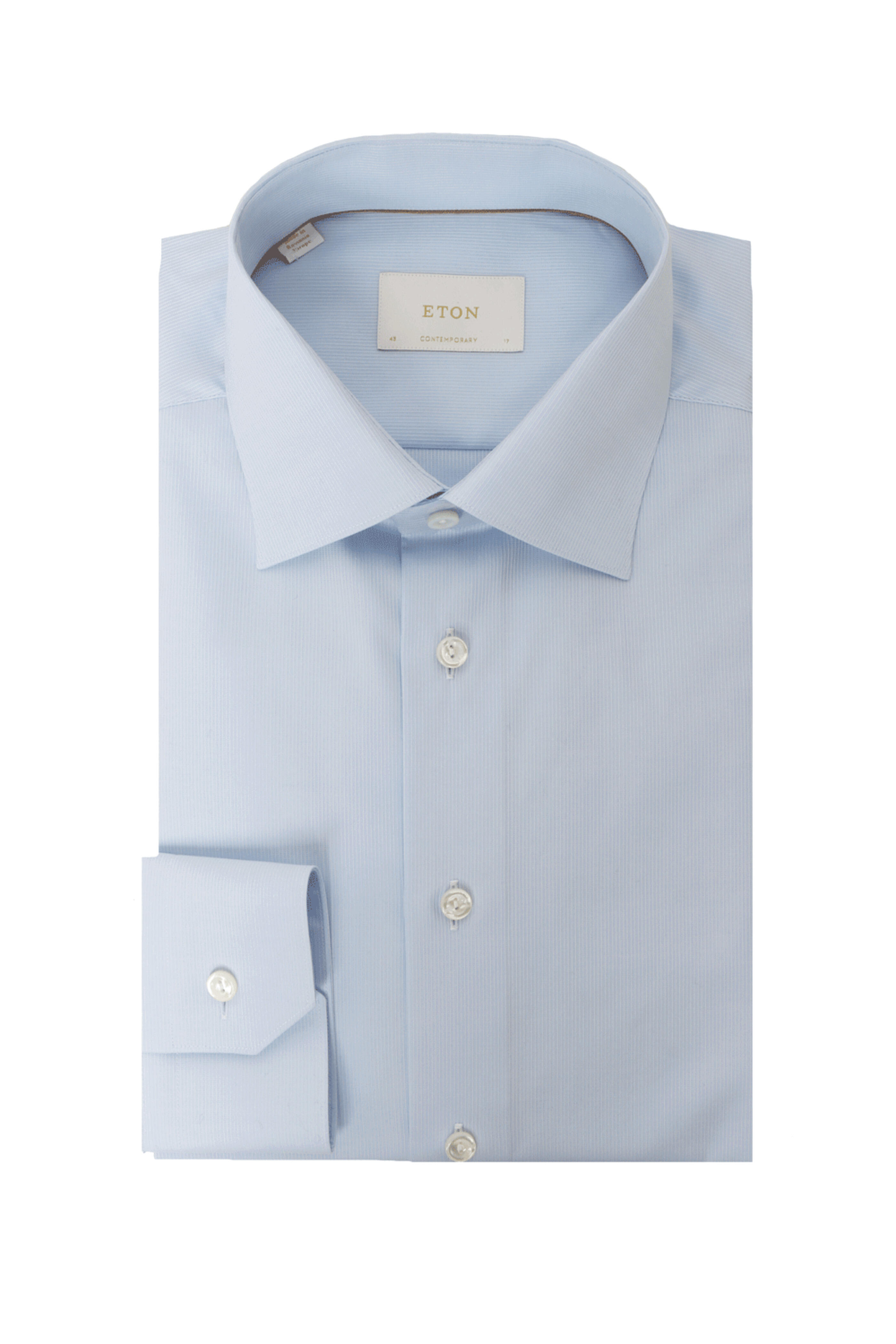 Eton - Light Blue Pique Dress Shirt