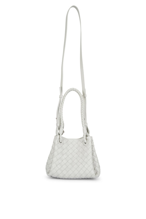 Bottega Veneta Small Parachute Silica Gray Leather Shoulder Bag - view 5