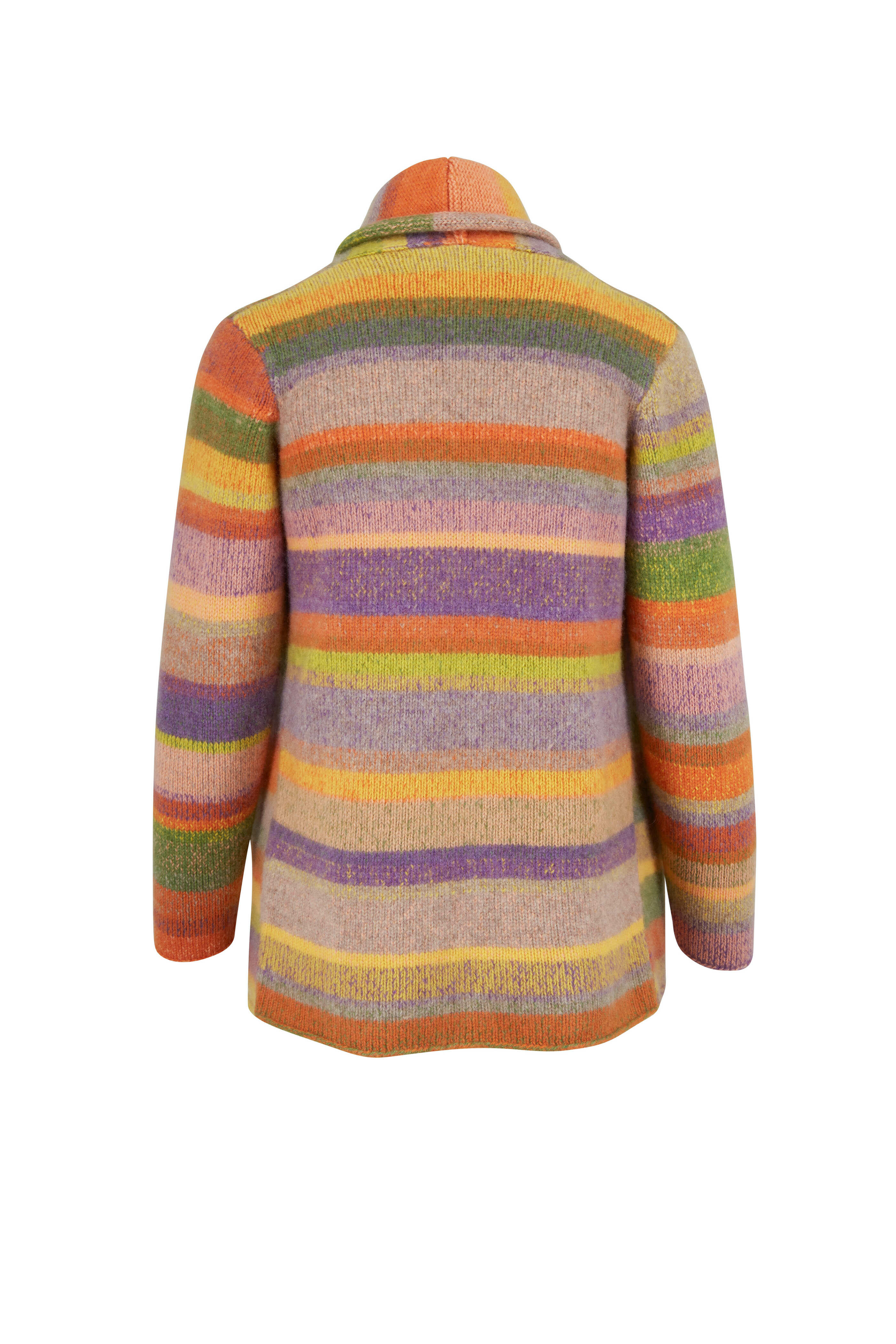 The Elder Statesman - Italy Grass Multi Stripe Smoking Jacket