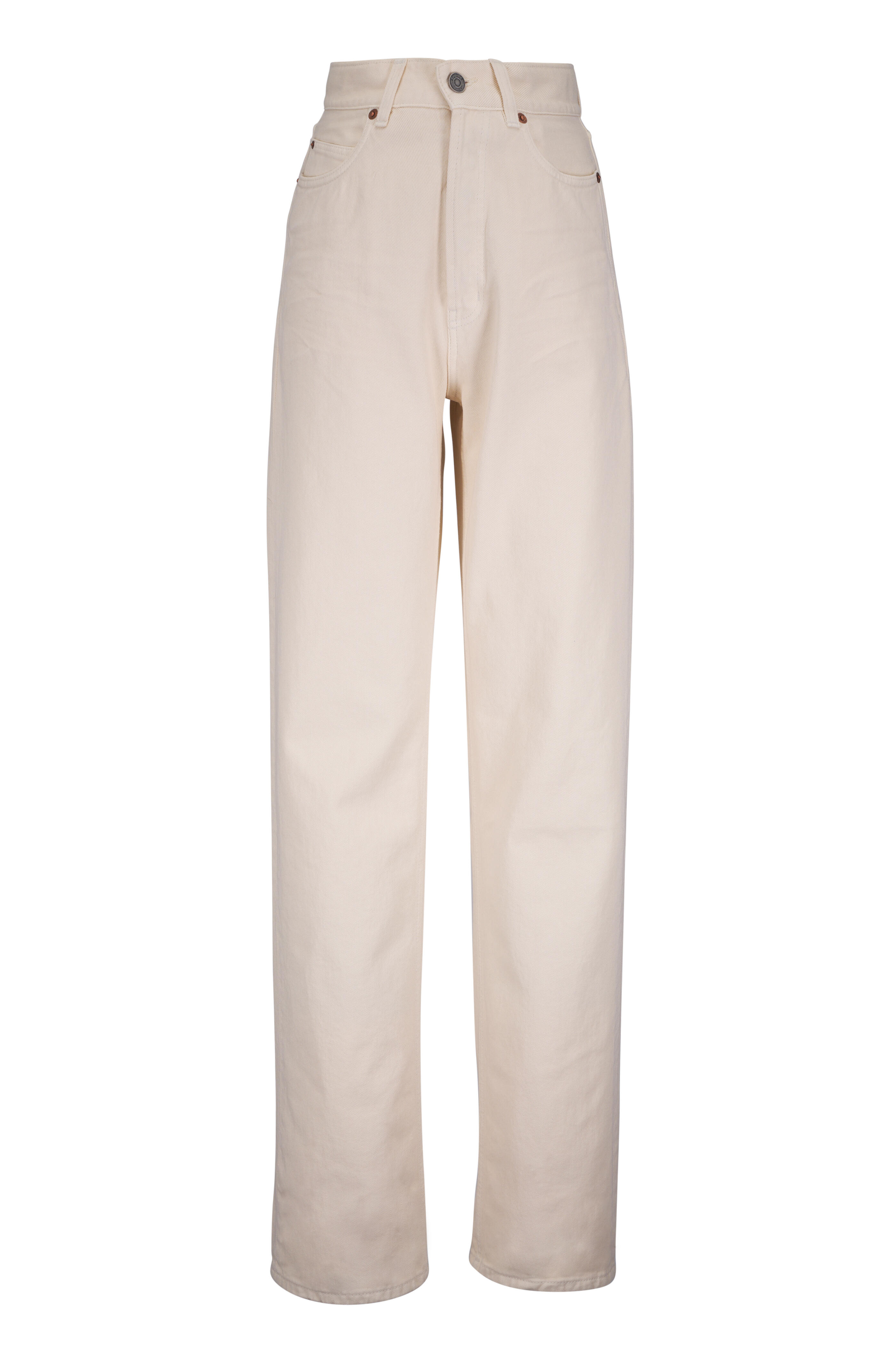 Saint Laurent - French Vanilla V Waist Baggy Jean