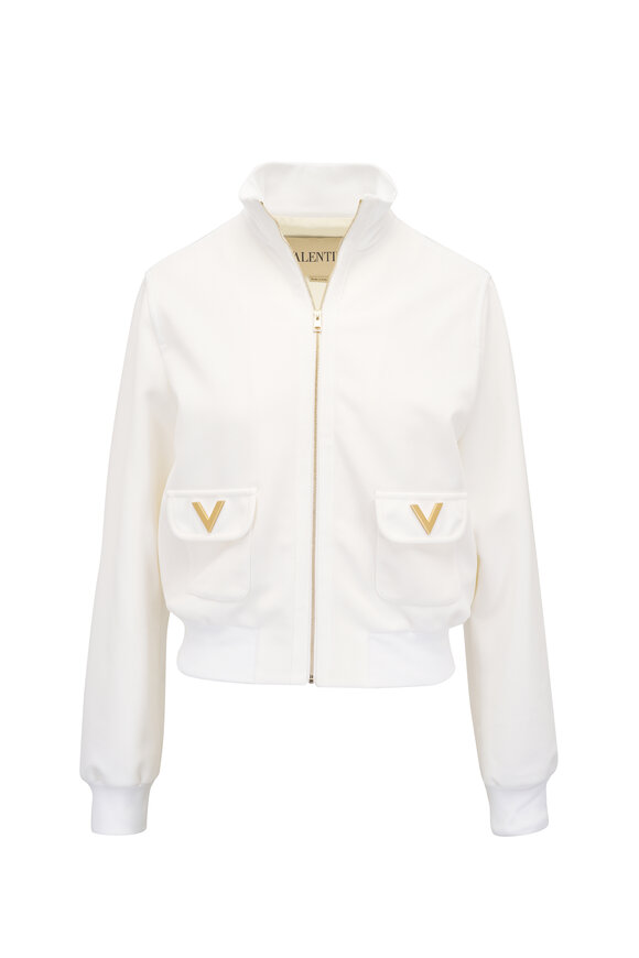Thom Browne - White & Multicolor Oversized Tweed Frayed Jacket