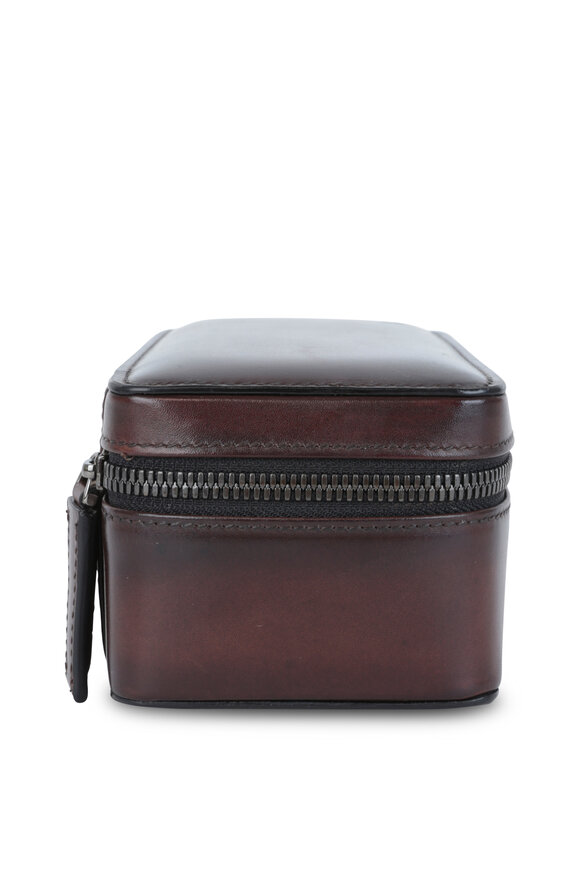 Berluti - Venezia Brown Leather Travel Watch Case