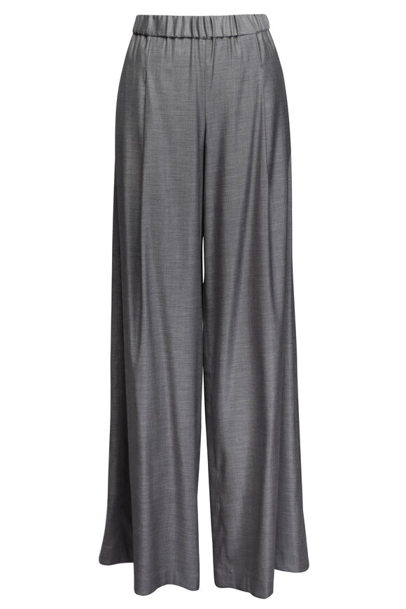 TWP Eva Heather Grey Tux Pleat Pant
