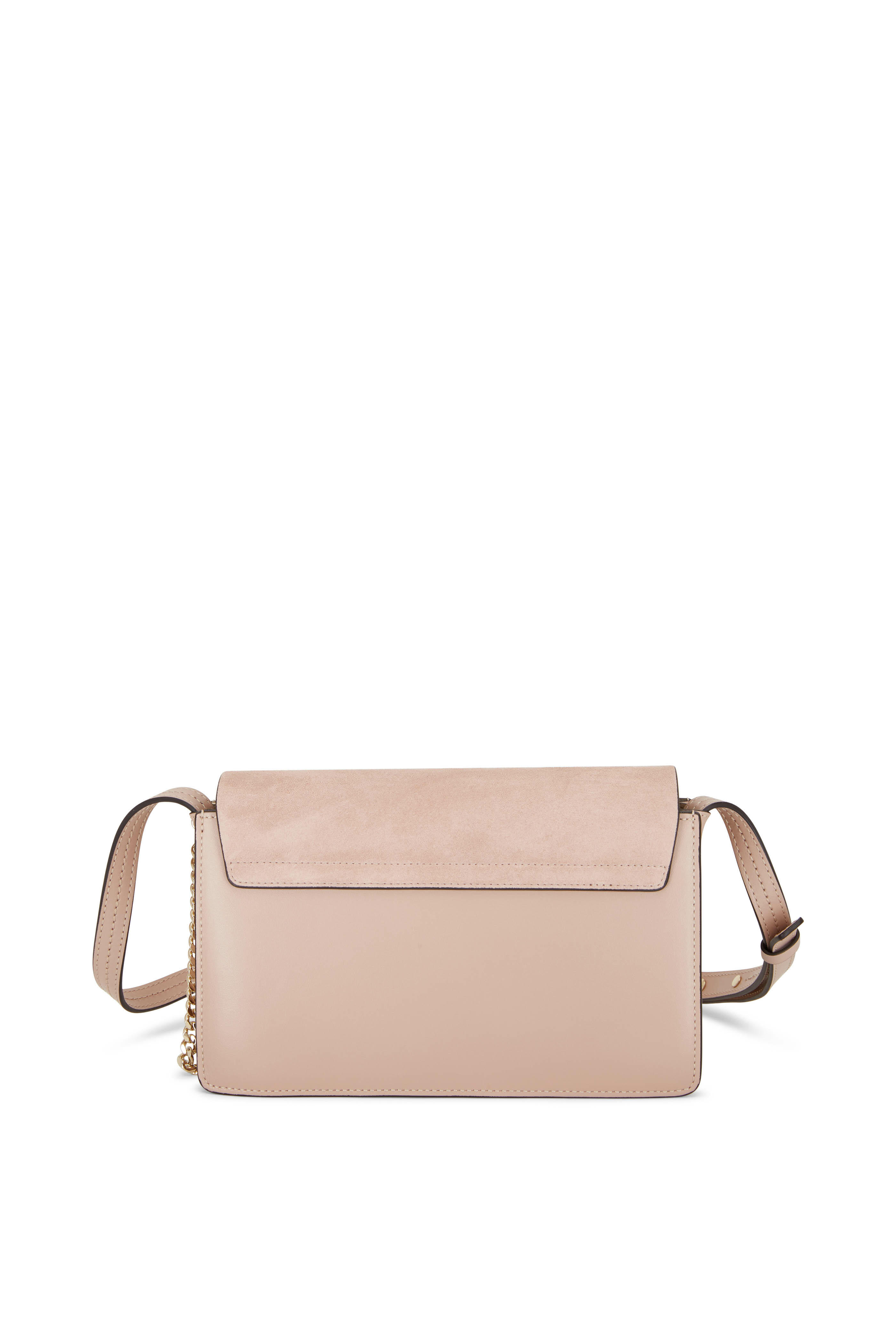 Chloé - Faye Misty Rose Leather & Suede Small Crossbody