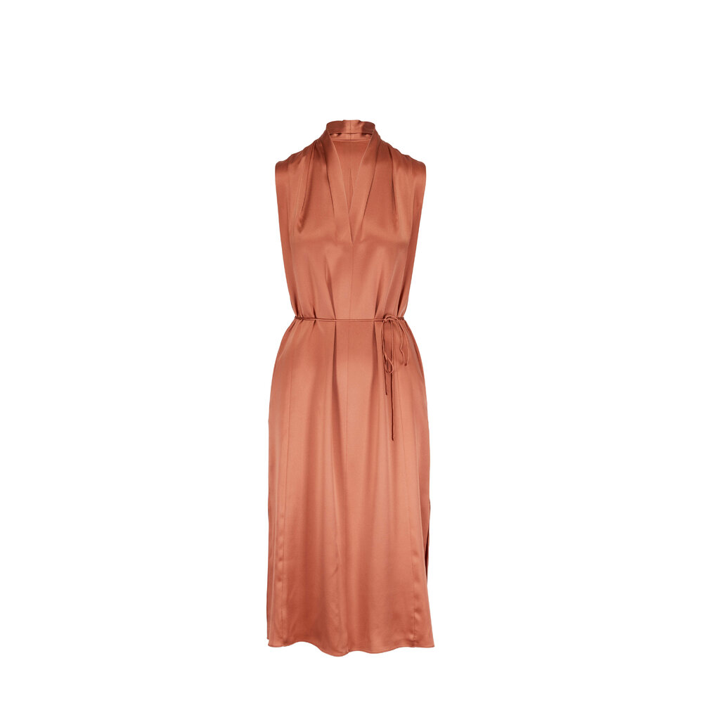 Vince - Rose Gold Sleeveless Dress | Mitchell Stores