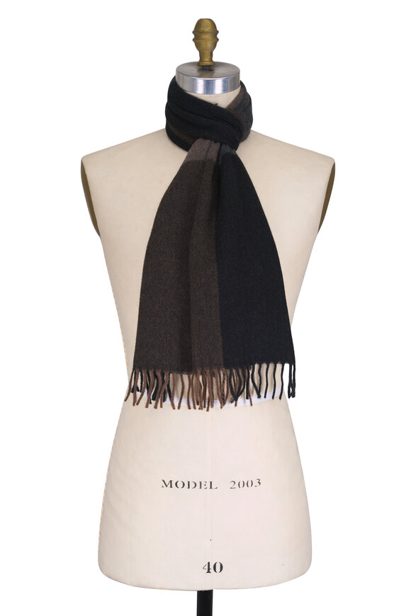 Chelsey Imports Neutral Four Square Cashmere Scarf - view 1