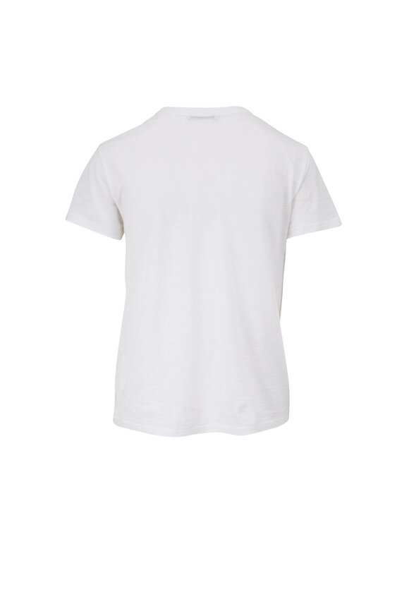 Vince - White Cotton Relaxed Fit T-Shirt