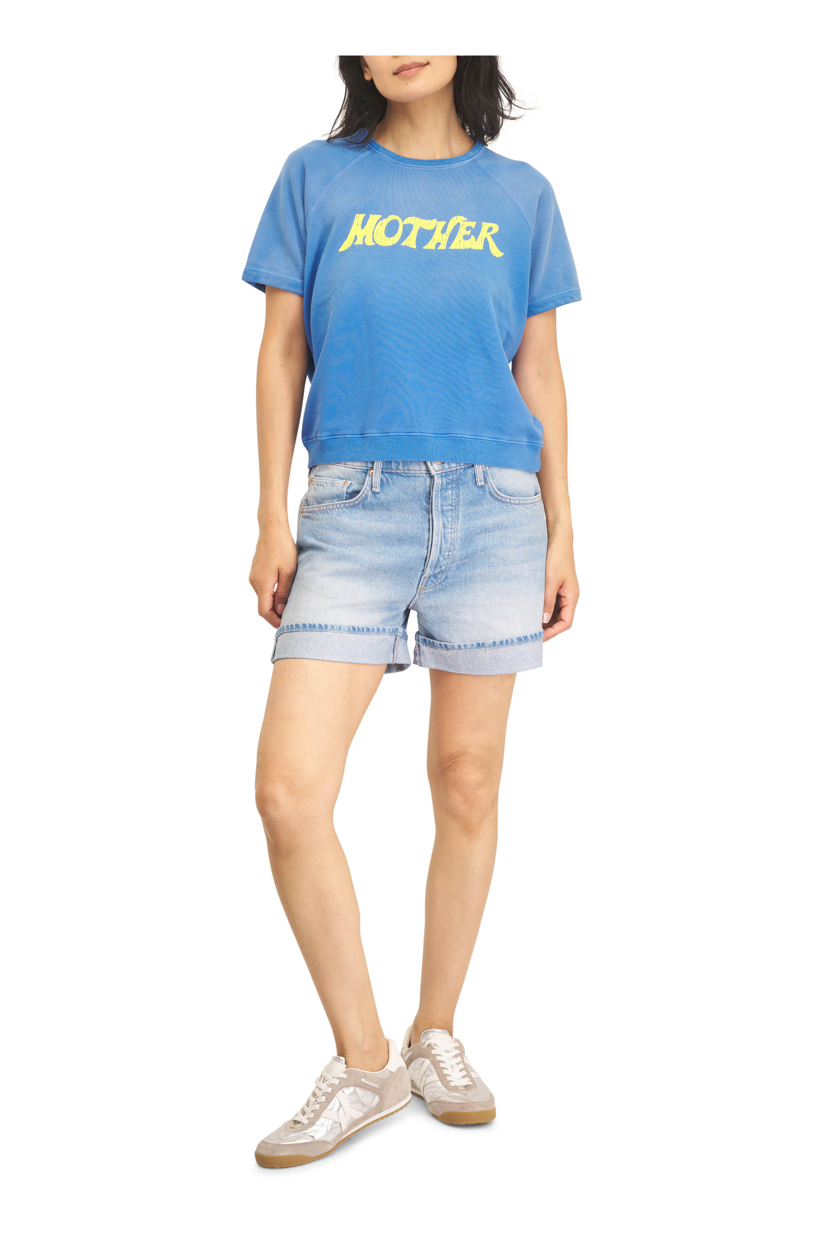 Mother - The Short Sleeve Concert Blue Sweatshirt - view 2