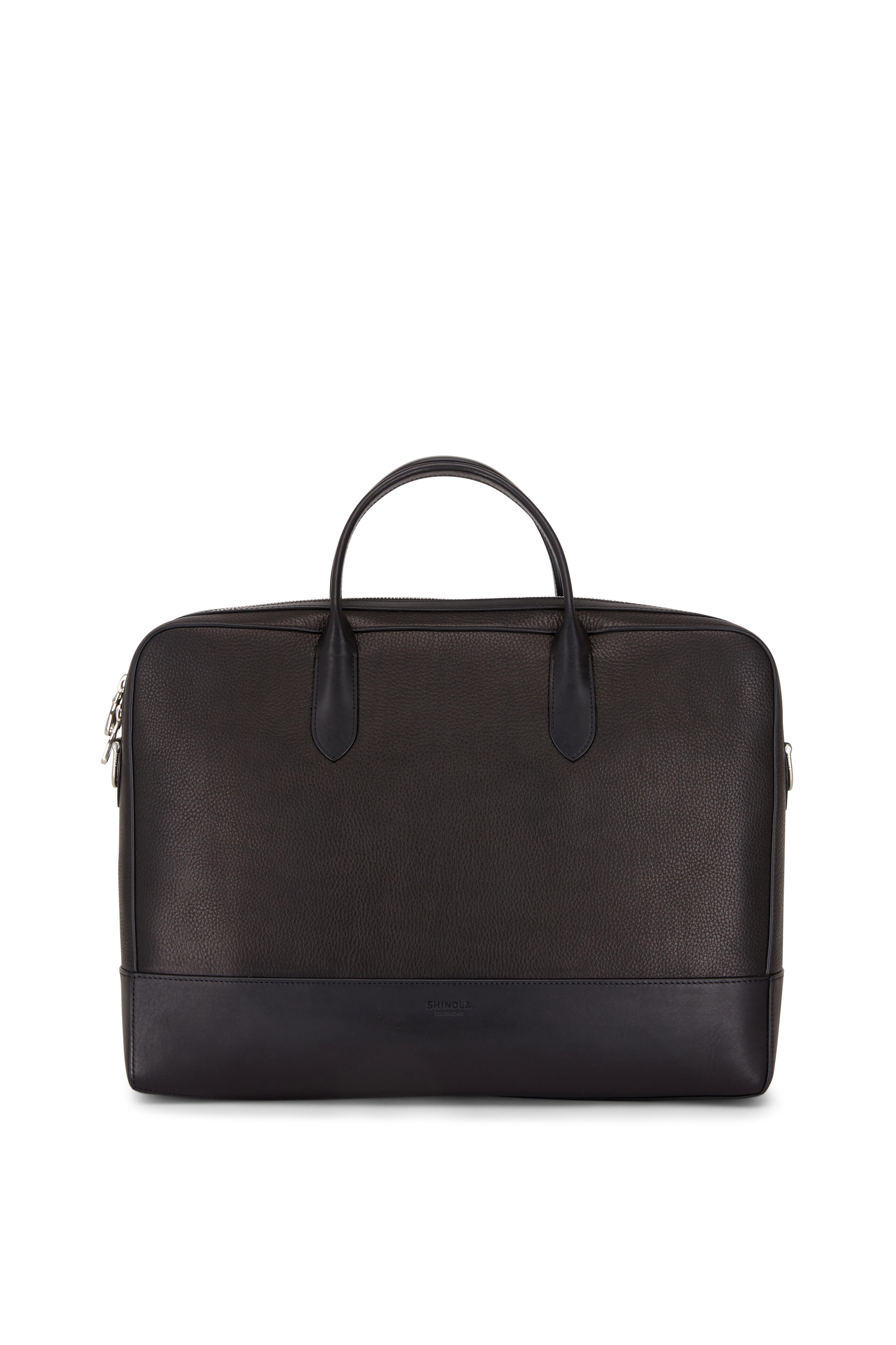 Shinola - Canfield Weekday Black Leather Brief Bag