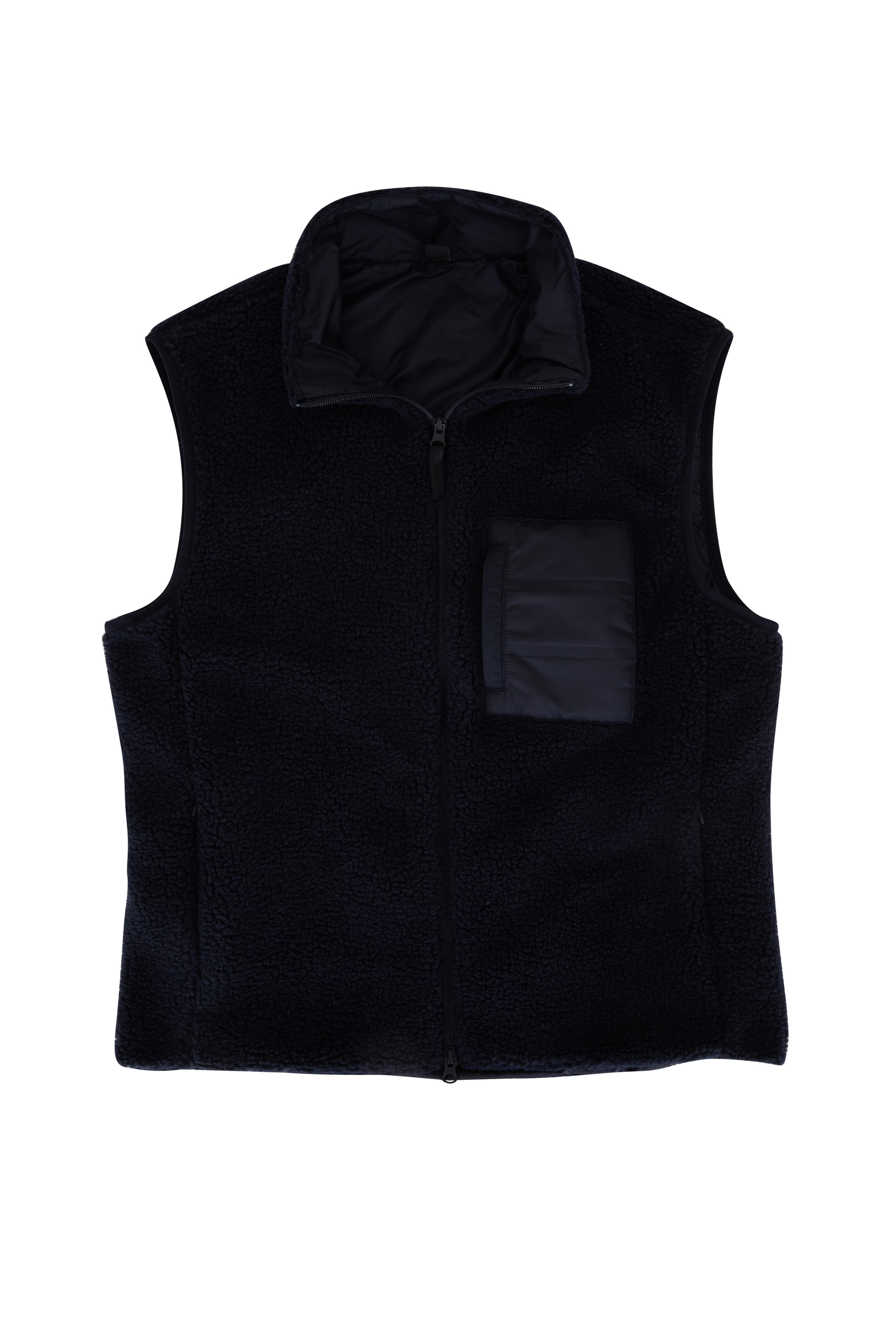 WAHTS - Quinn Dark Navy Sherpa Vest | Mitchell Stores