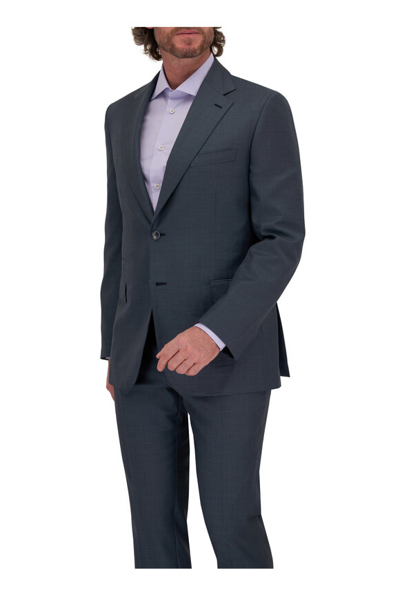 Brioni - Trevi Blue Wool Suit 