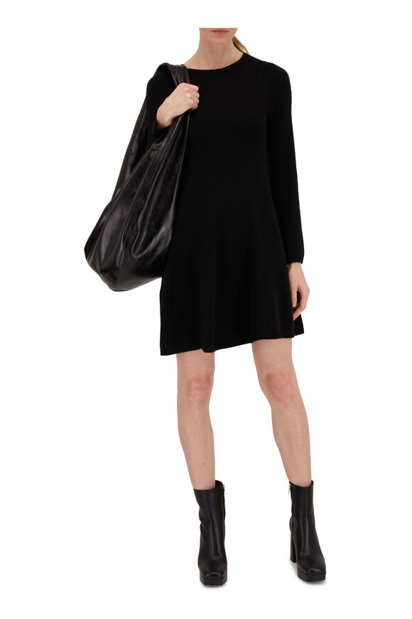 Khaite - Fleurine Black Knit Dress 