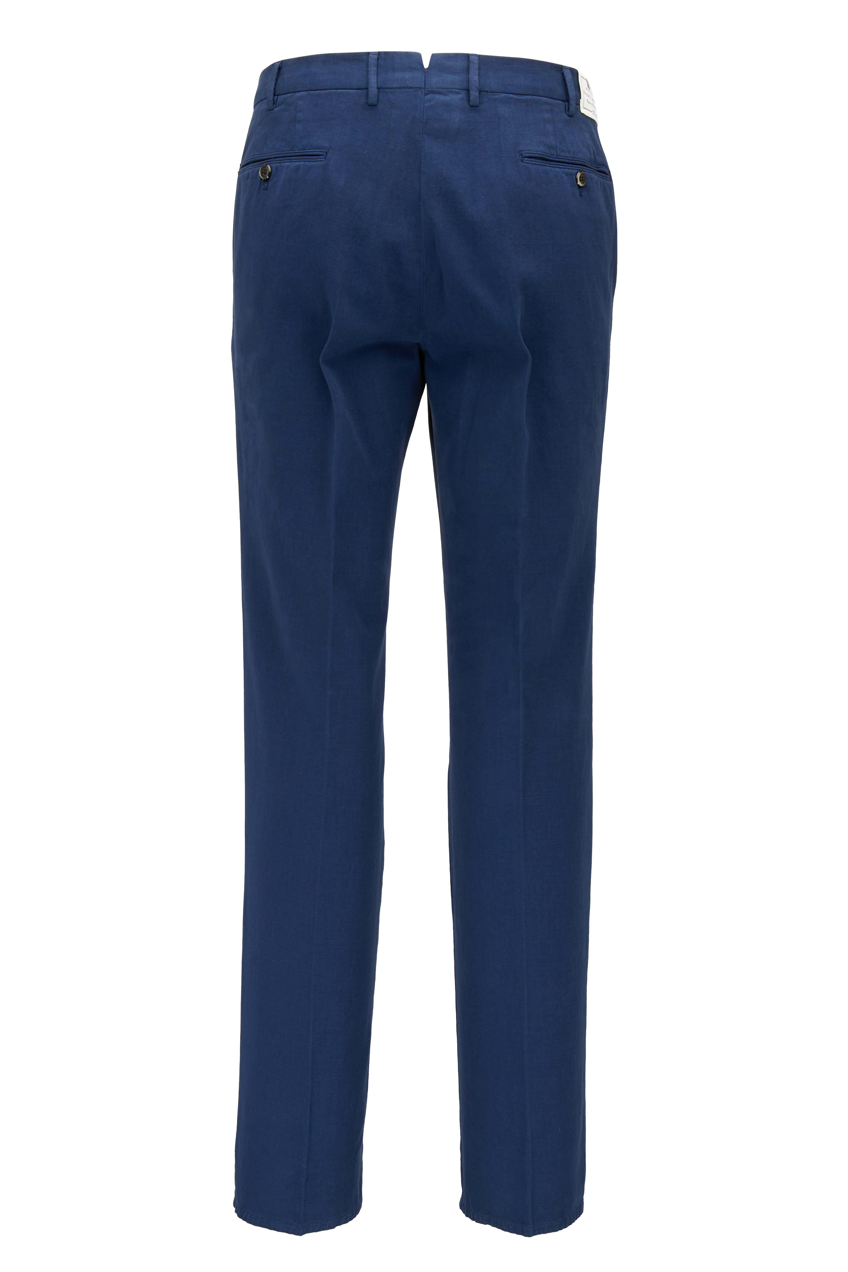 PT TORINO GENTLEMAN FIT 46 NAVY 春夏 PT Torino Men's Navy Cotton & Cashmere Slim Fit Pants