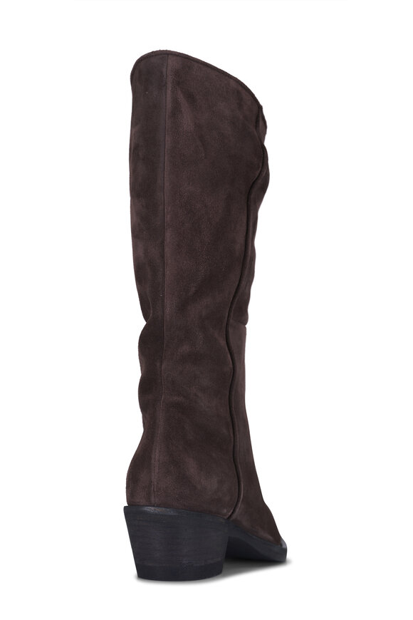 Khaite Clive Umber Suede Boot, 35mm - view 4