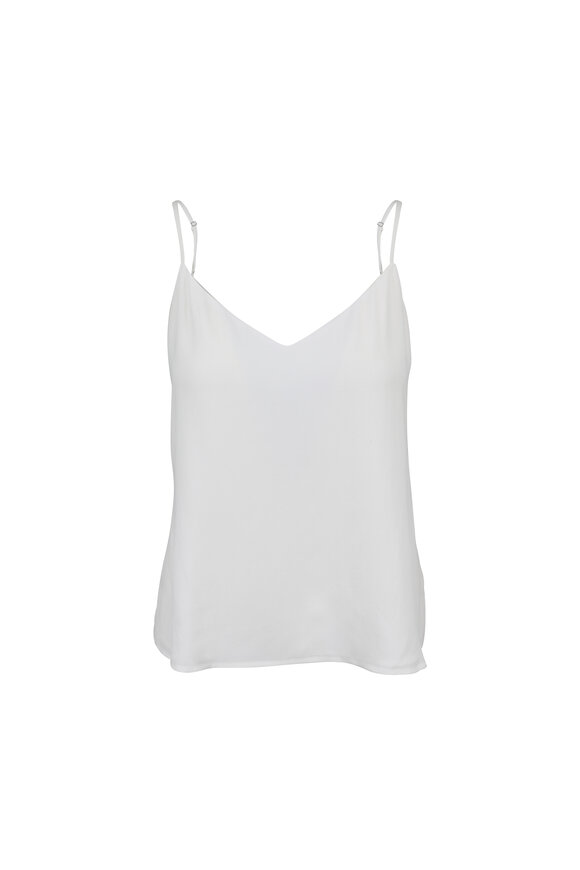 L'Agence - Jane Ivory Silk V-Neck Cami