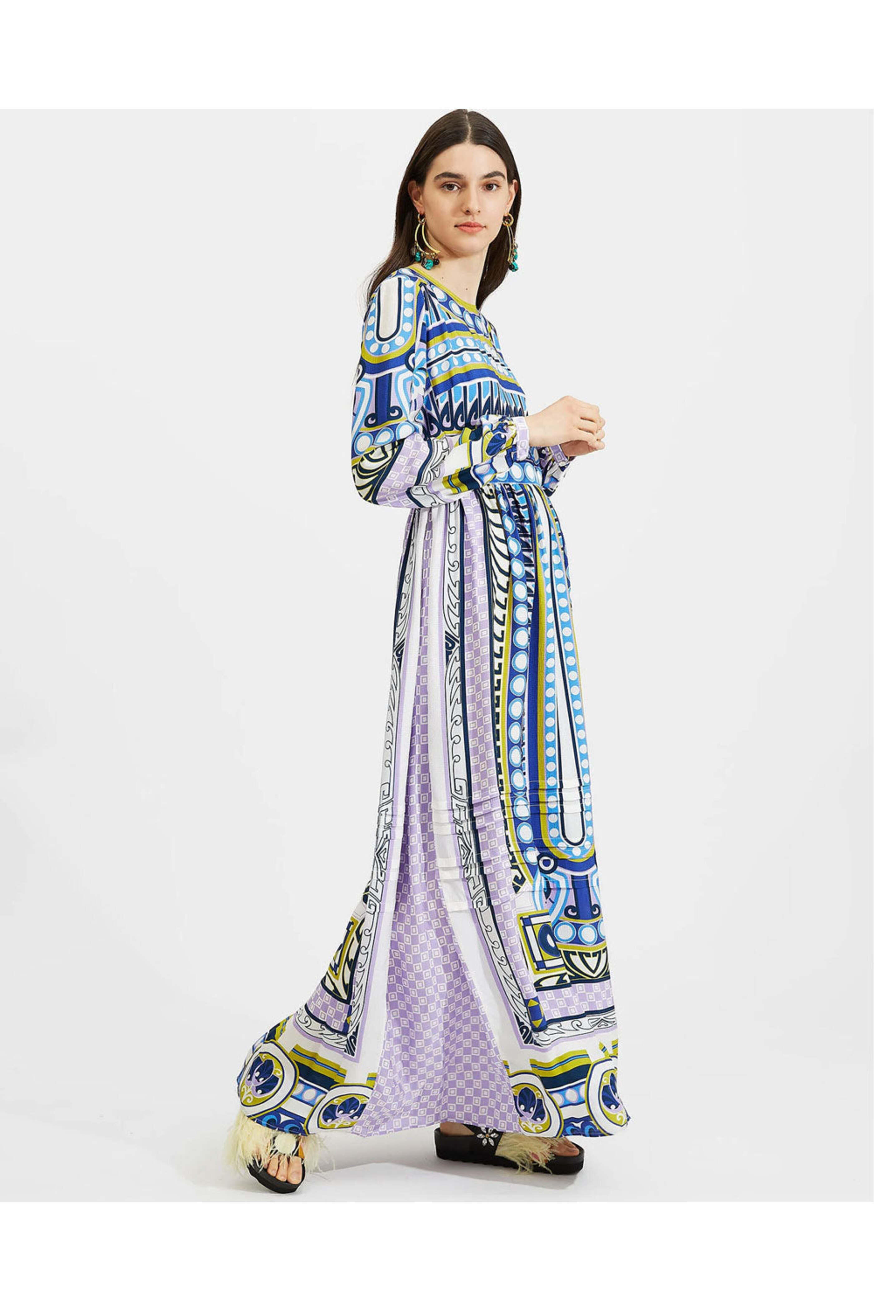 La DoubleJ - Ittica Blu Pemberley Dress in Pebbled Sablé