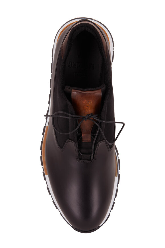 Berluti - Fast Track Black Torino Glazed Leather Sneaker