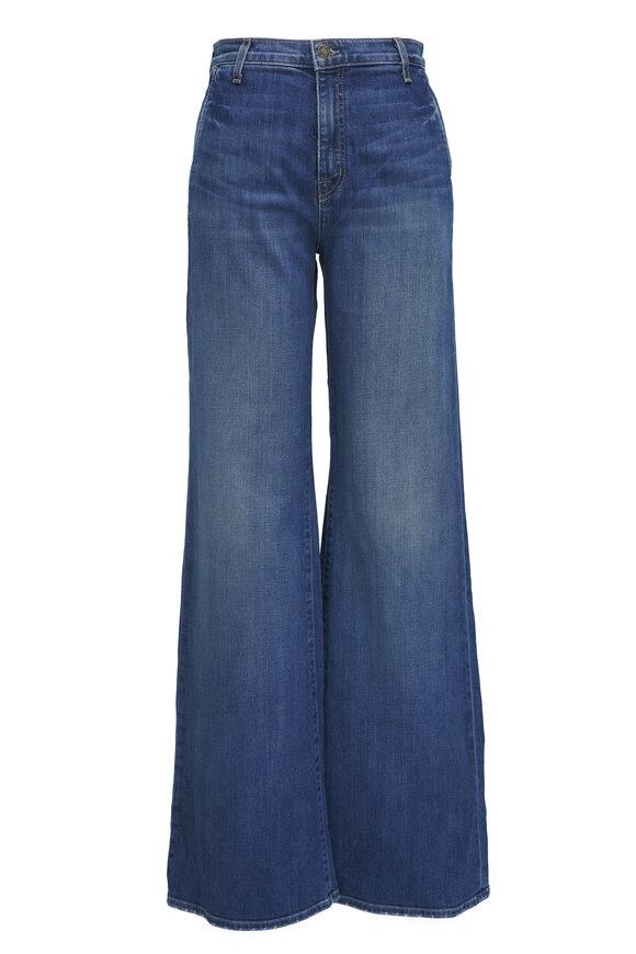 Nili Lotan - Anna Medium Wash Wide Leg Jean