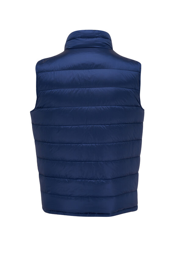 Herno - Marine Blue & Gray Reversible Puffer Vest 