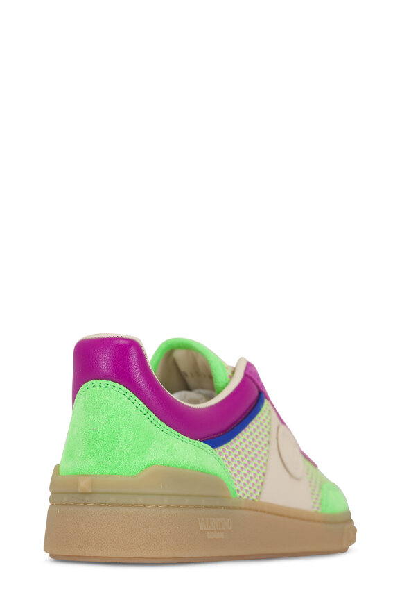 Valentino Garavani Upvillage Multicolor Mesh & Leather Sneaker - view 4
