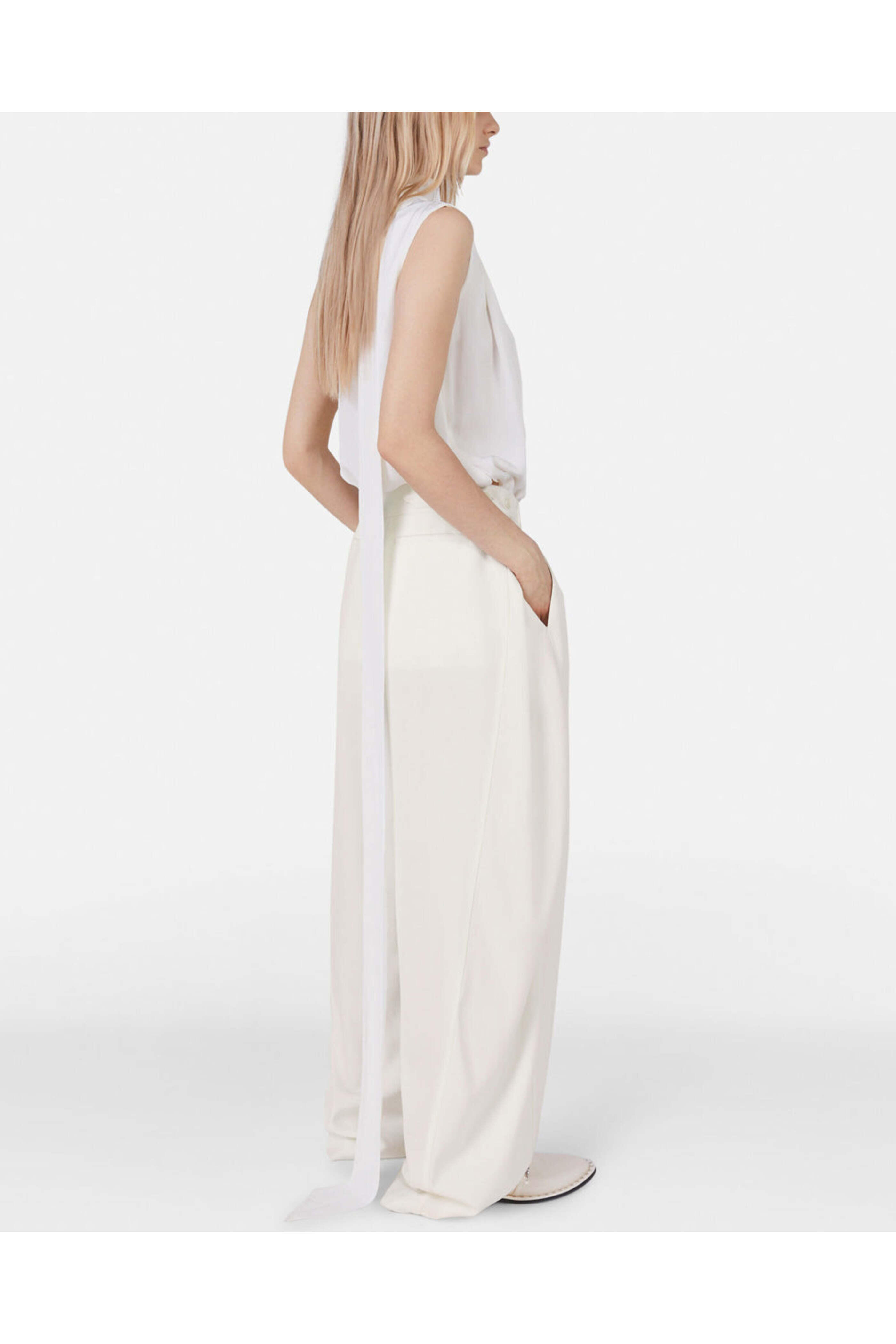 Stella McCartney - Cream Scarf Blouse