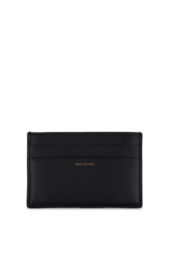 Paul Smith - Black & Multicolor Striped Leather Card Case