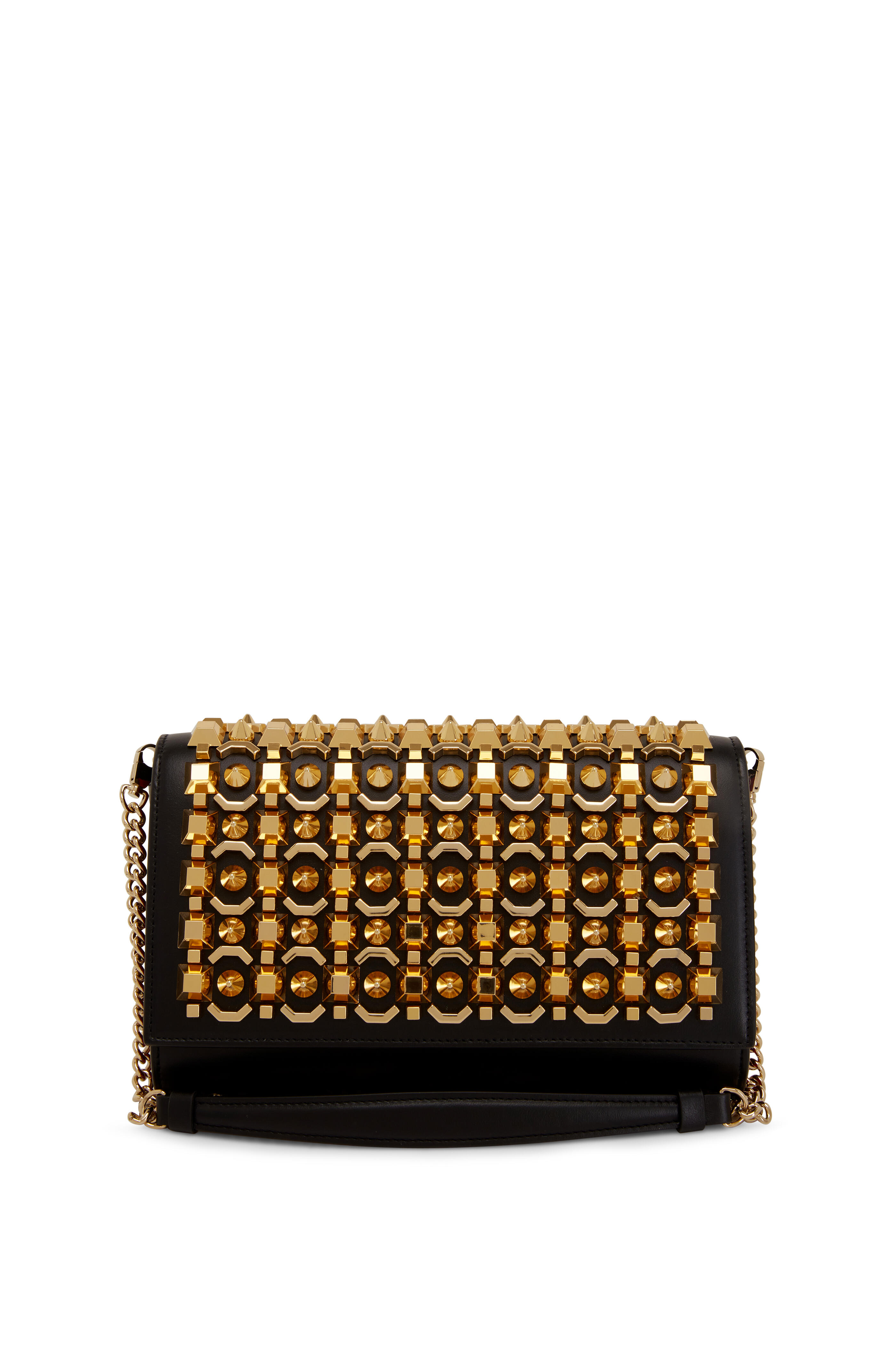 Paloma Clutch Spiked Holographic Leather