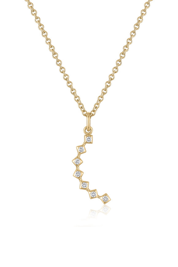 Loriann 14k Yellow Gold Selene Crescent Moon Pendant