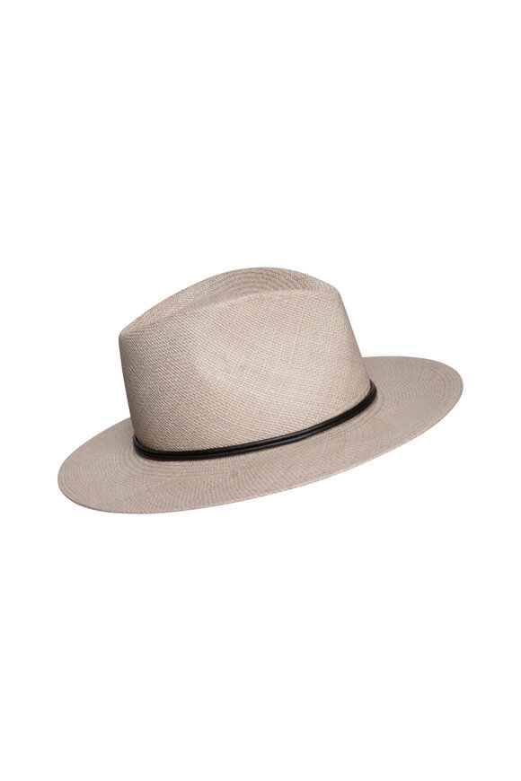 Brunello Cucinelli Straw Monili Beige Fedora - view 2