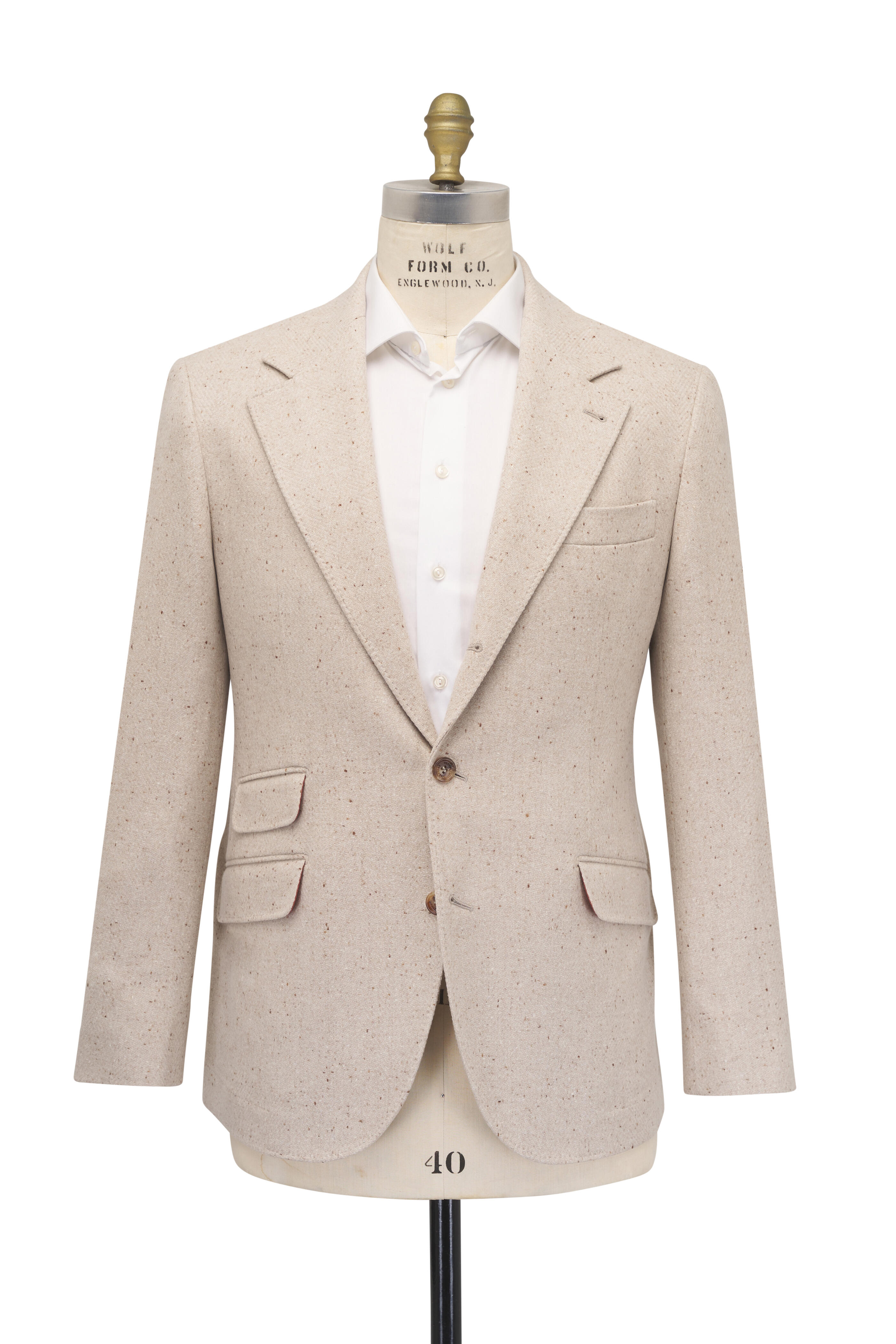 Brunello Cucinelli - Beige Wool & Cashmere Sportcoat
