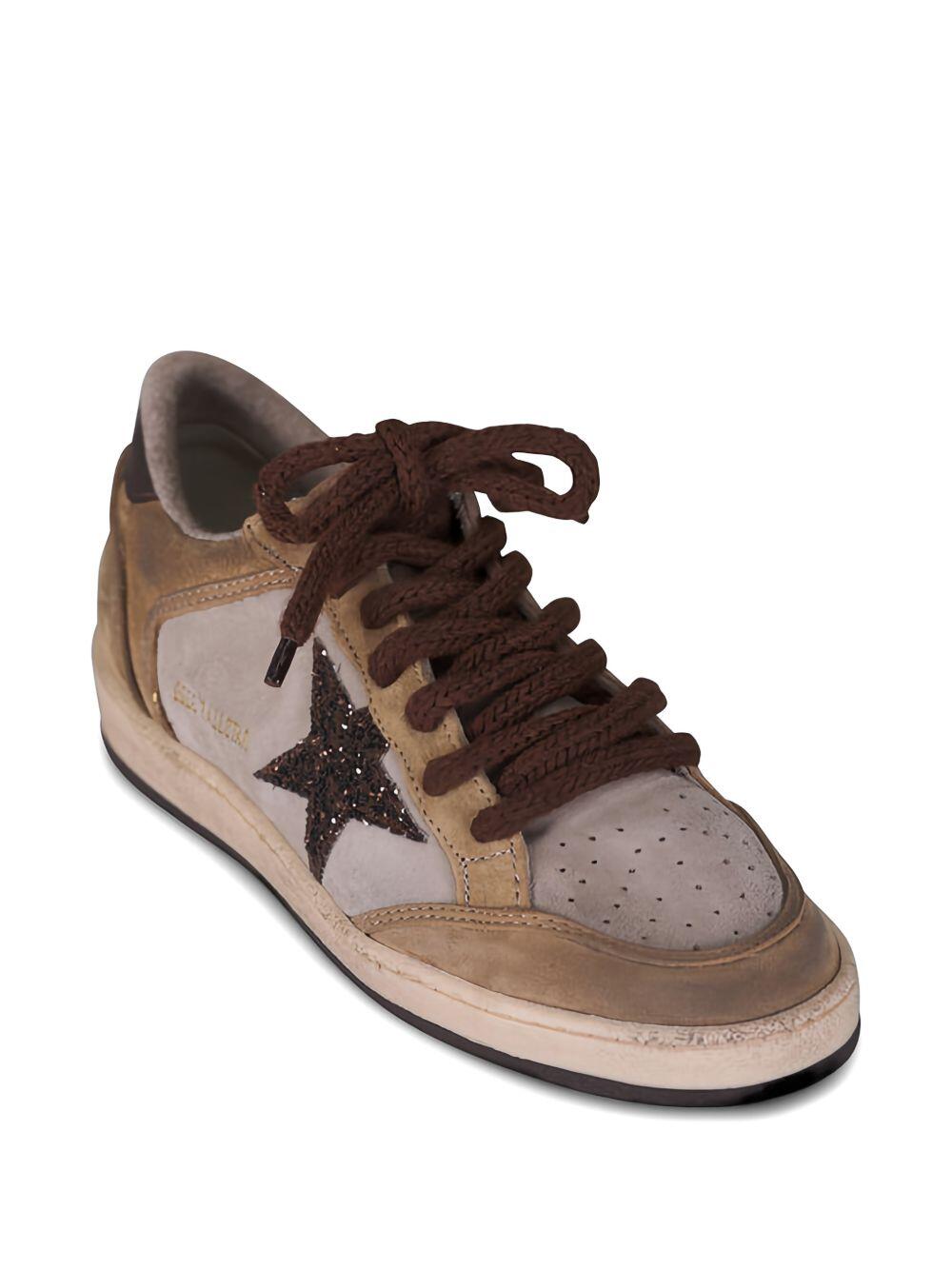 Golden Goose - Ballstar Beige & Brown Suede Low Top Sneaker