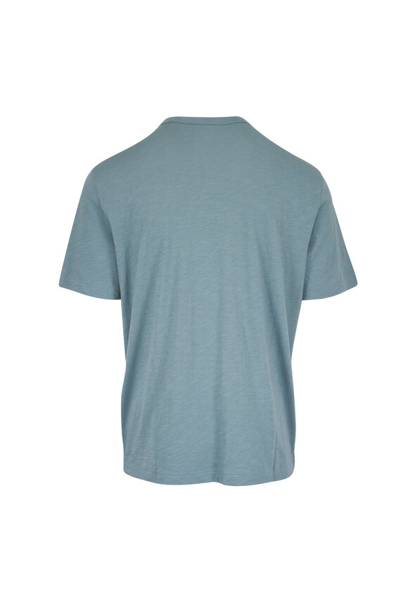 Faherty Brand Sunwashed Slate Cotton Pocket Tee - view 2