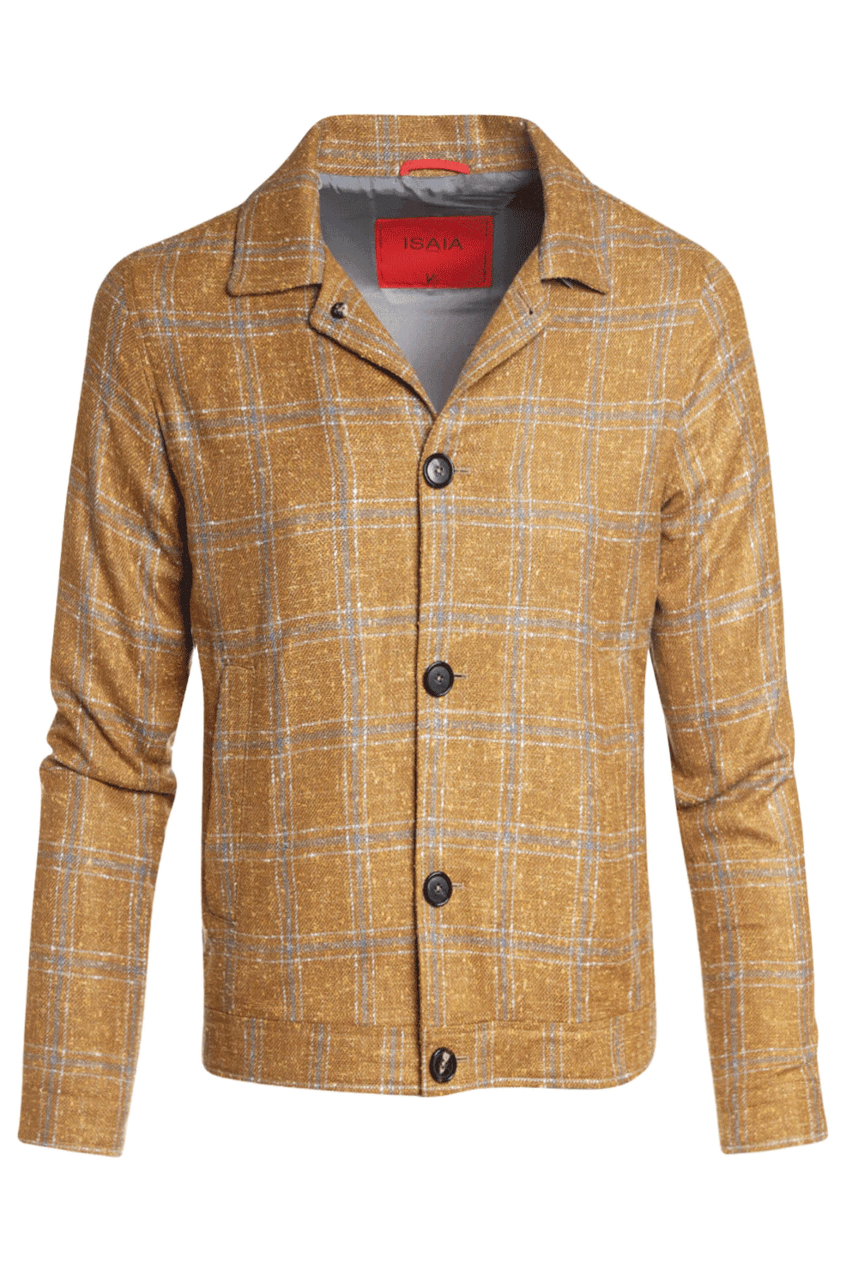 Isaia - Marigold and Grey Plaid Chore Jacket