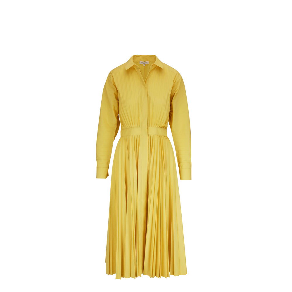 Lafayette 148 New York - Bright Citrine Poplin Pleated