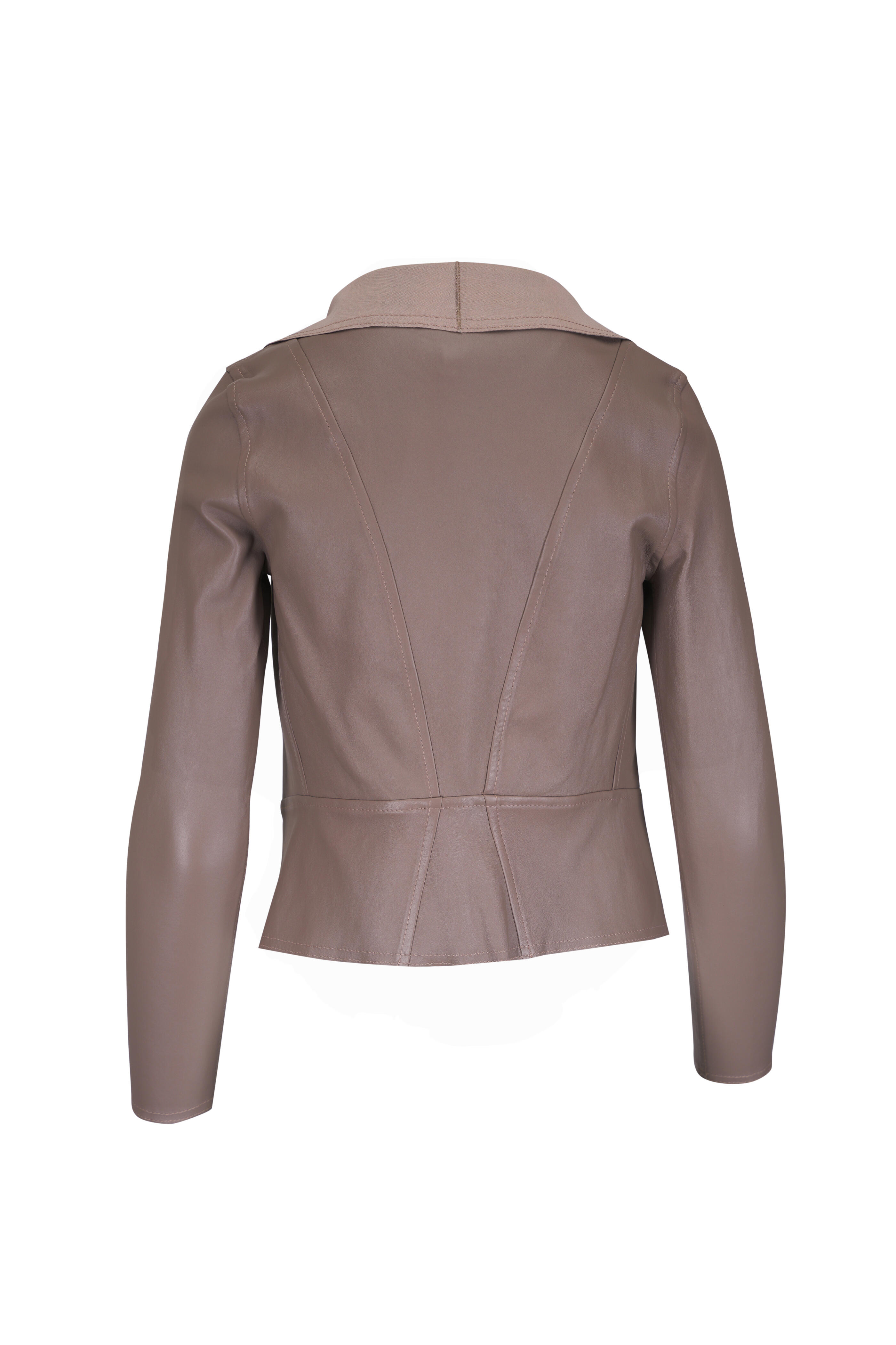 KZ_K Studio - Sand Drape Leather Jacket
