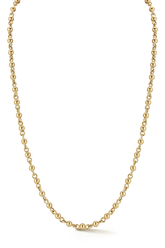 Jade Trau 18k Gold Rose-Arie Chain Necklace