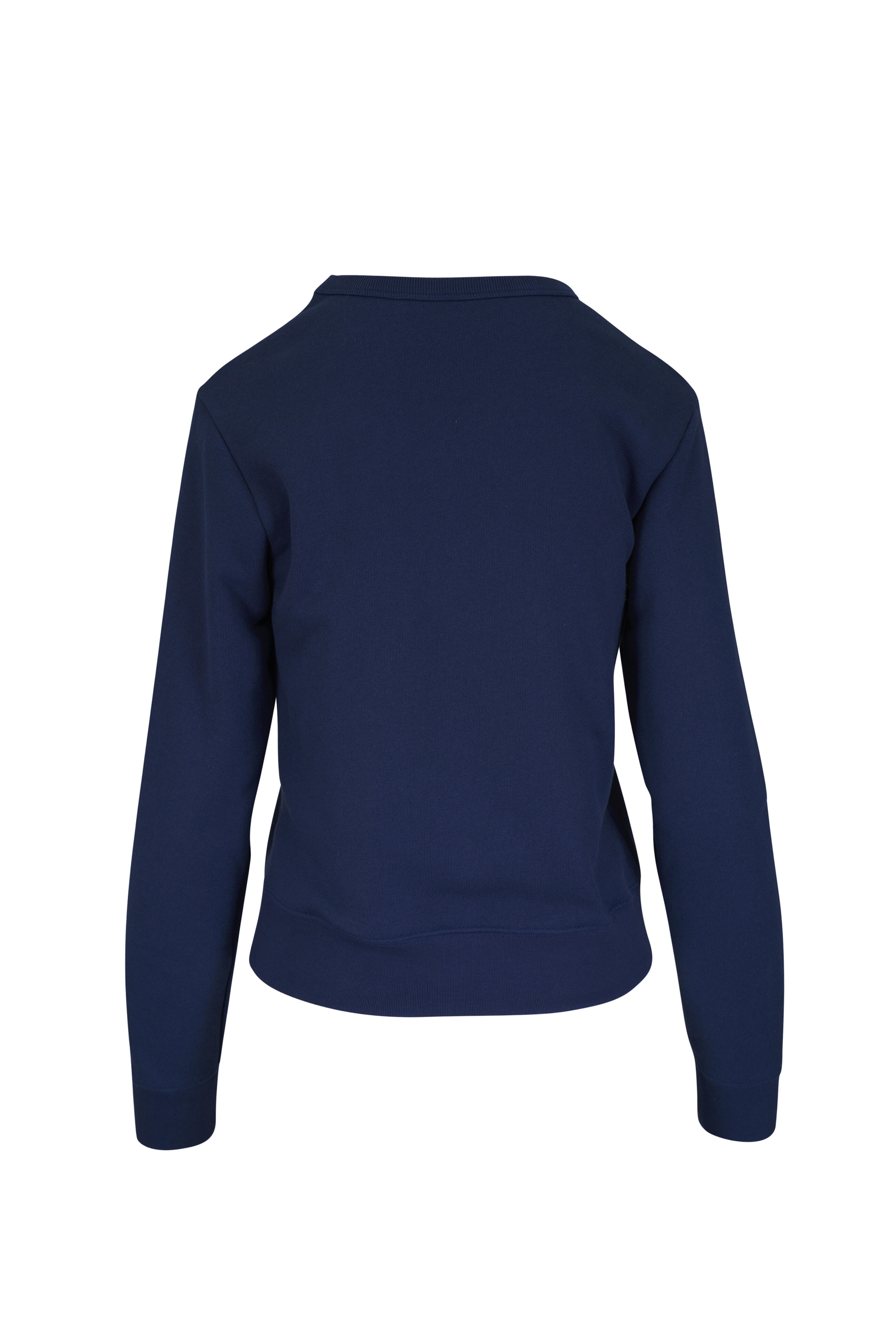 Valentino - Jersey Dog Solid Indigo Cotton Sweatshirt