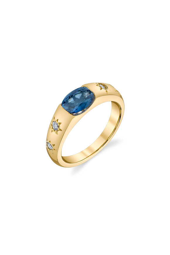 Future Fortune - 18K Gold Sapphire Sunset Ring