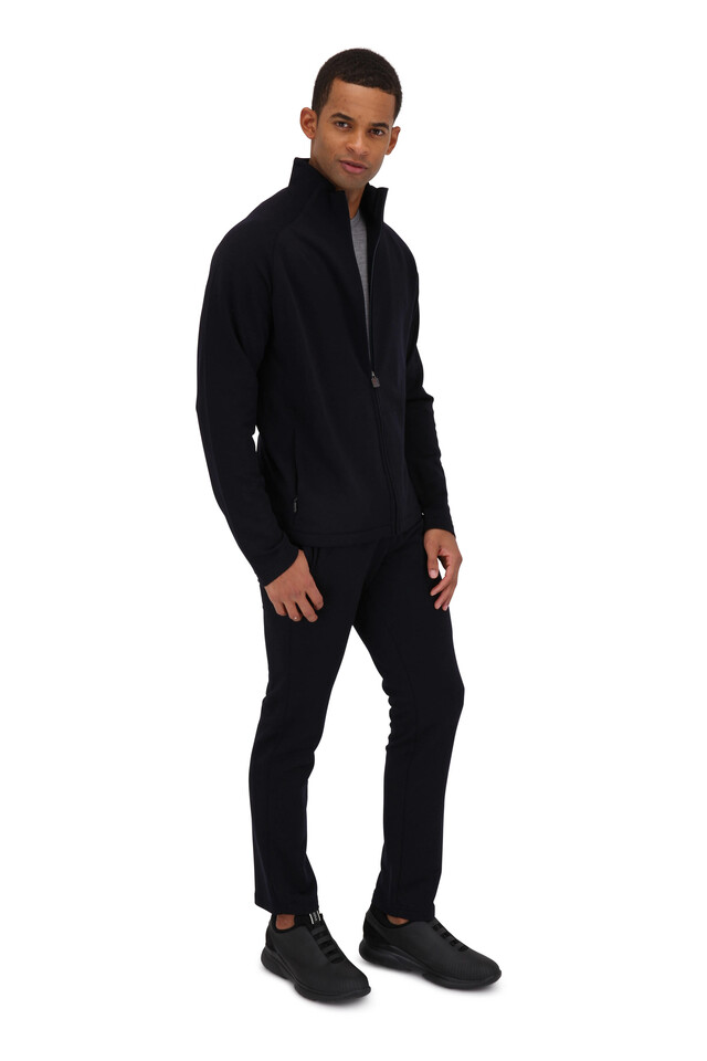 値下げ！（新品未使用）Z ZEGNA ダークブルースニーカー 箱付き定価10万円 ゼニア」が最高級ベビーカーフレザーの“トリプルステッチ