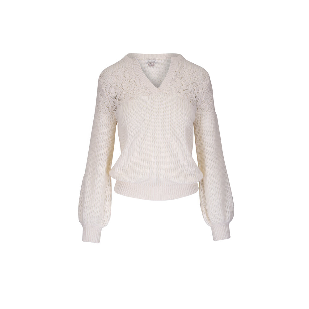 コート AGNONA Coats White Agnona - Double Muretto Cashmere Coat | Mitchell Stores